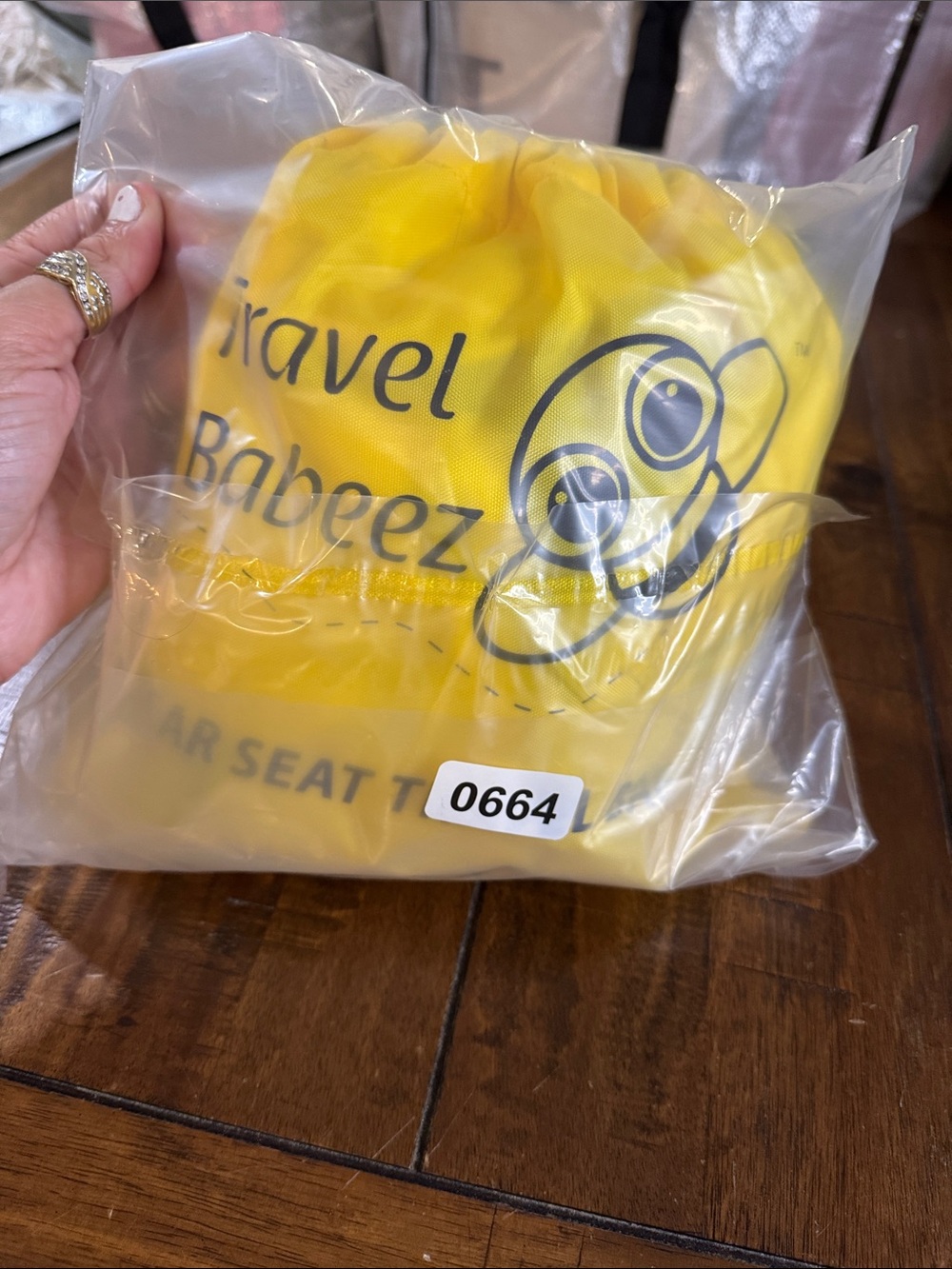 Yellow Kids Travel Car Seat Cover -